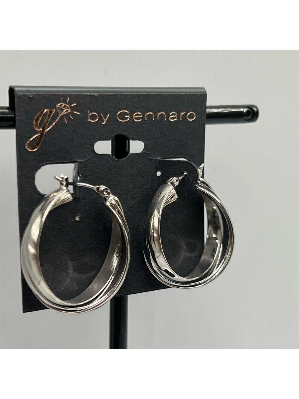 G by Gennaro Silver Twist Hoop Earrings $16ea / 3 for $25
